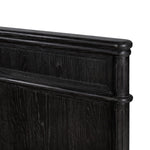 Toulouse Bed Distressed Black Oak Headboard Detail Four Hands