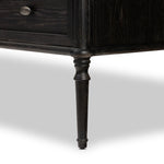 Toulouse Chest Distressed Black Solid Oak Legs 238119-002