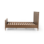 Toulouse Bed Toasted Oak Veneer Side View no Mattress 231966-001