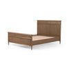 Toulouse Bed Toasted Oak Veneer Angled View no Mattress Four Hands