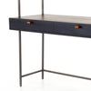 Trey Modular Wall Desk Black Wash Poplar Iron Legs 223961-002