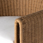 Tucson Outdoor Dining Chair Vintage Natural Woven Waterfall Armrest 226689-001