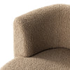 Tybalt Swivel Chair Sheepskin Camel Fabric Armrest 231367-001