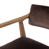 Tyler Armchair Surrey Cocoa Velvet Backrest Four Hands