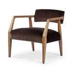 Tyler Armchair Surrey Cocoa Angled View Four Hands