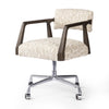 Tyler Desk Chair Solema Cream Angled View 105588-014