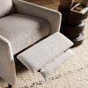 Four Hands Wallen Recliner Nova Taupe Footrest Staged View