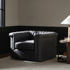 Watson Swivel Chair Palermo Black Staged View Four Hands