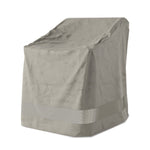 Weatherproof Outdoor Dining Chair Cover Baron Grey Angled View 240414-001