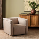 Wellborn Swivel Chair Kerbey Camel Staged View Four Hands