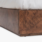 Wesley Burl Bed Dark Brown Footboard CH-1002591-IN02-FN-BD-BD-DB-KG