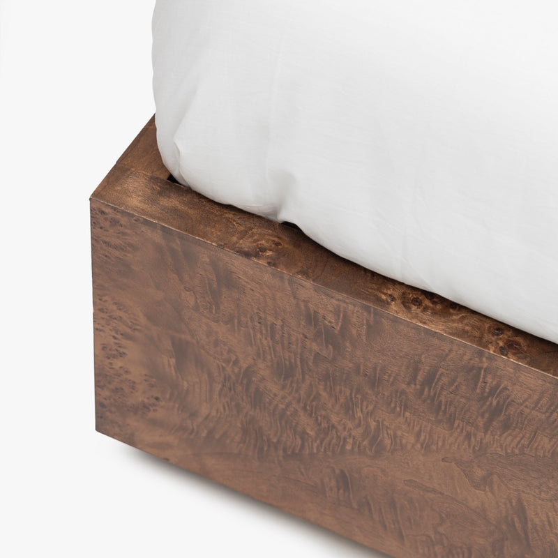 Co.House Designs Wesley Burl Bed Dark Brown Base