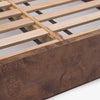 Wesley Burl Bed Dark Brown Slats Co.House Designs