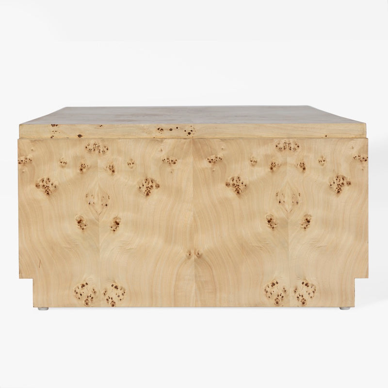 Wesley Burl Coffee Table - Light Brown