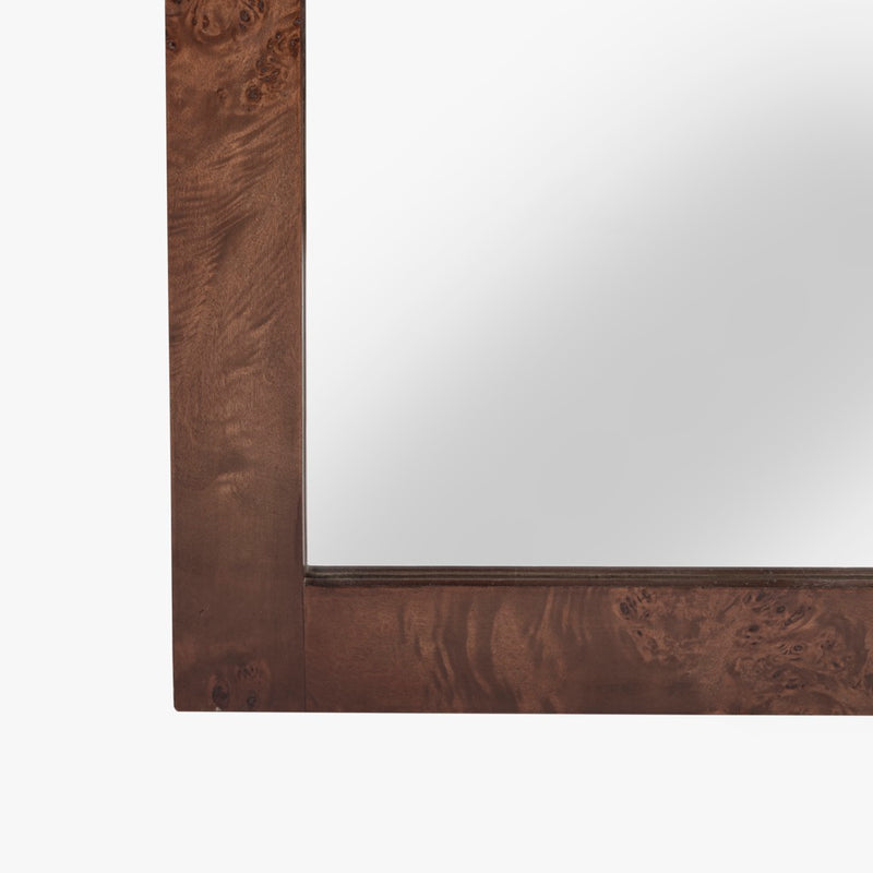 Wesley Burl Floor Mirror Dark Brown Frame Detail CH-1002530-IN02-DC-MR-FM-DB-FL