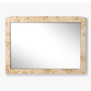 Wesley Burl Wall Mirror Light Brown Front Facing View CH-1002708-IN02-DC-MR-WM-LB-WL