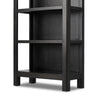 Four Hands Wimberley Bookcase Worn Black Parawood Shelving