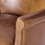 Wycliffe Chair Vintage Soft Camel Rolled Armrest Four Hands