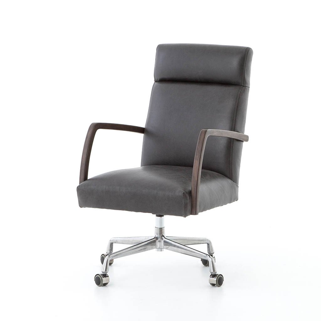 Bryson Desk Chair - Chaps Ebony | Four Hands – Artesanos Design Collection