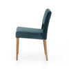 Side View Joseph Teal Dining Chair CASH-16617-091 Four Hands