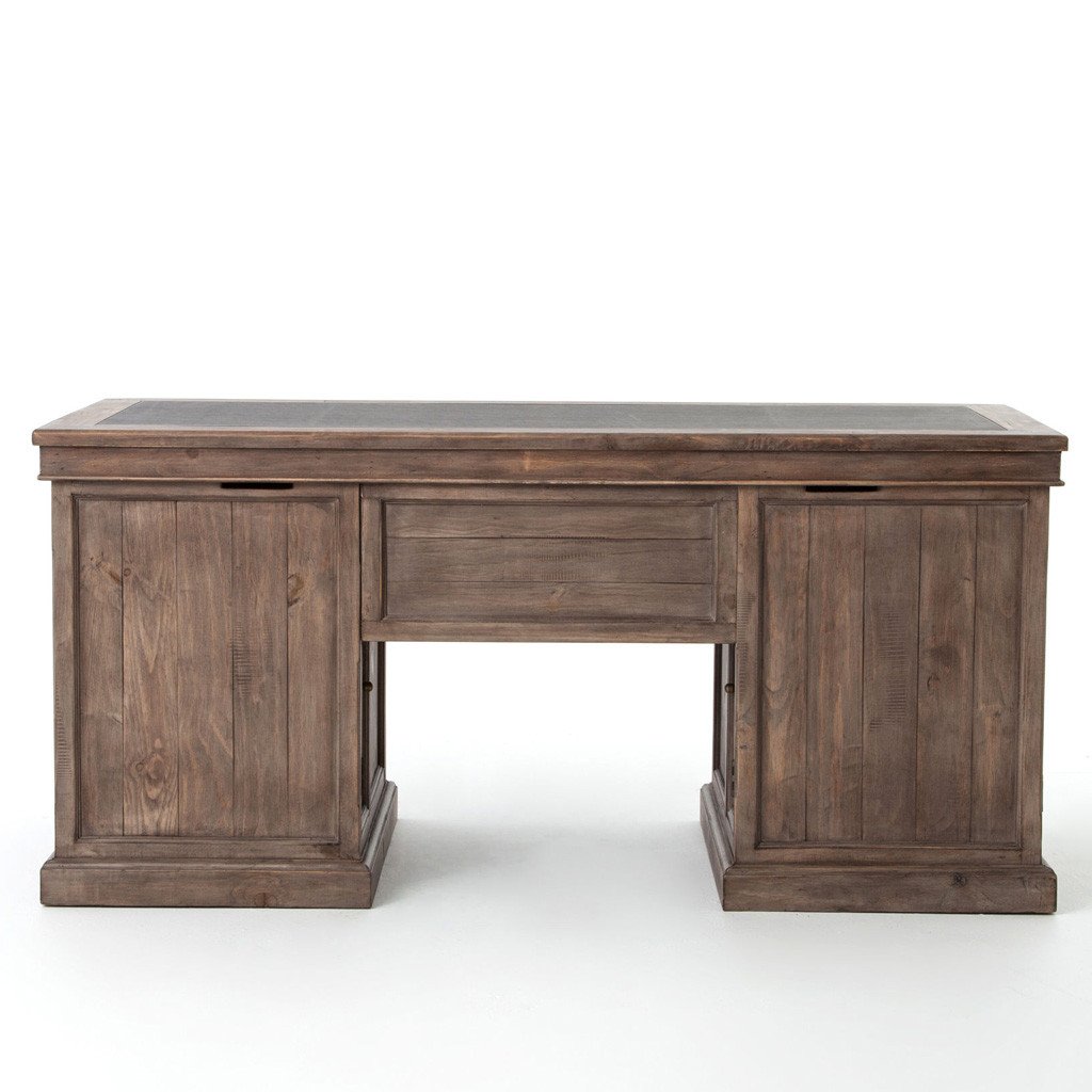 Large Solid Wood Desk with Extra Wide Legs– Artisan Born