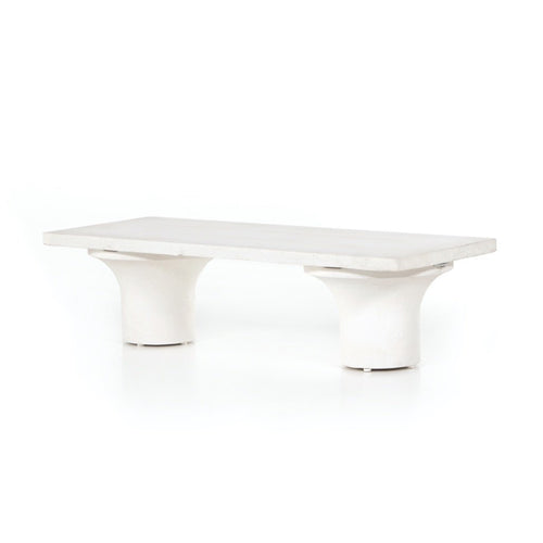 Dante Coffee Table - White Concrete | Four Hands – Artesanos Design ...